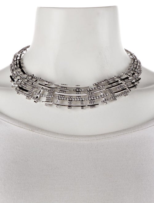 CZ by Kenneth Jay Lane Cubic Zirconia Collar necklace