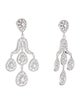 CZ by Kenneth Jay Lane Cubic Zirconia Pear Chandelier Earring
