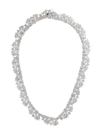CZ by Kenneth Jay Lane Cubic Zirconia Collar Necklace
