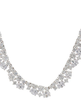 CZ by Kenneth Jay Lane Cubic Zirconia Collar Necklace