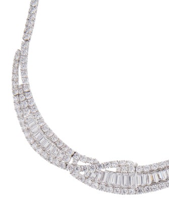 CZ by Kenneth Jay Lane Cubic Zirconia Collar Necklace