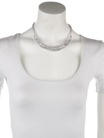 CZ by Kenneth Jay Lane Cubic Zirconia Collar Necklace