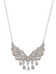 CZ by Kenneth Jay Lane Cubic Zirconia Winged Pendant Necklace