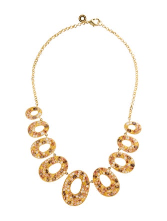 CZ by Kenneth Jay Lane Cubic Zirconia Collar Necklace