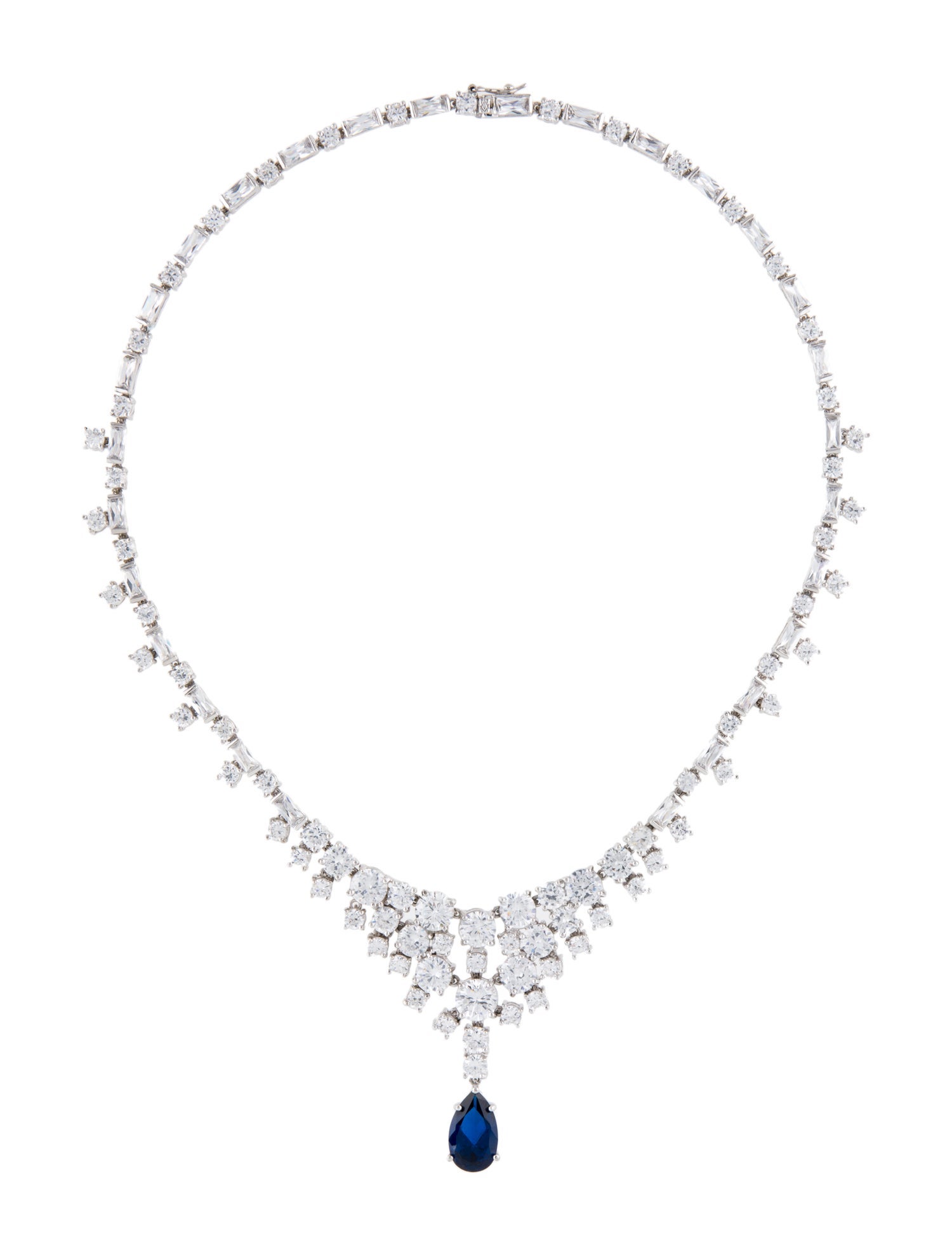 CZ by Kenneth Jay Lane Cubic Zirconia Collar Necklace