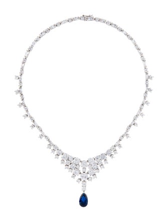 CZ by Kenneth Jay Lane Cubic Zirconia Collar Necklace