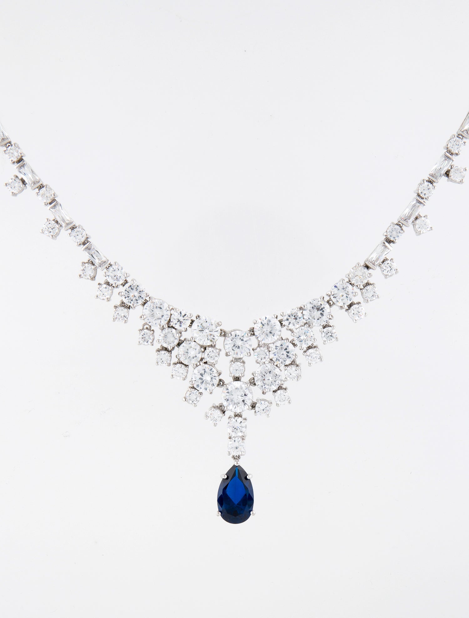 CZ by Kenneth Jay Lane Cubic Zirconia Collar Necklace