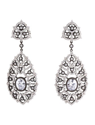 CZ by Kenneth Jay Lane Cubic Zirconia Drop Earrings