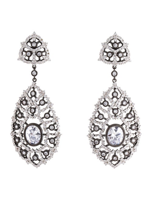 CZ by Kenneth Jay Lane Cubic Zirconia Drop Earrings
