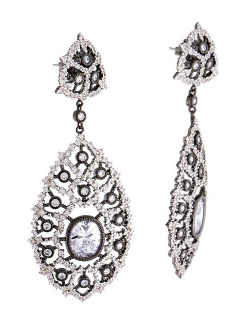 CZ by Kenneth Jay Lane Cubic Zirconia Drop Earrings