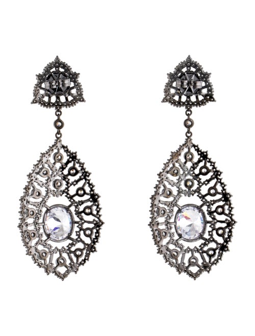 CZ by Kenneth Jay Lane Cubic Zirconia Drop Earrings