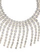 CZ by Kenneth Jay Lane Cubic Zirconia Fringe Collar Necklace