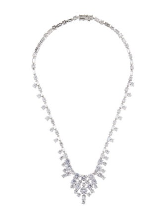 CZ by Kenneth Jay Lane Cubic Zirconia Collar Necklace