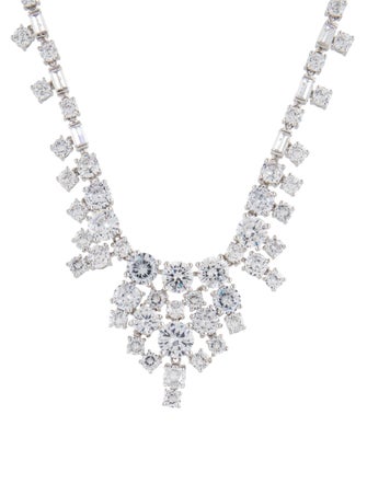 CZ by Kenneth Jay Lane Cubic Zirconia Collar Necklace