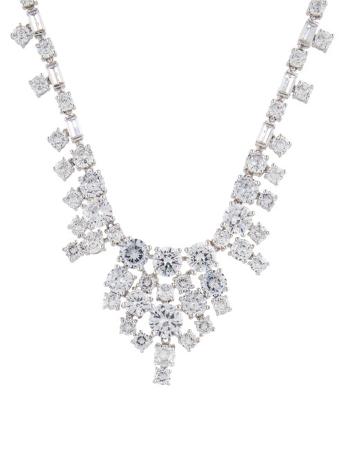 CZ by Kenneth Jay Lane Cubic Zirconia Collar Necklace