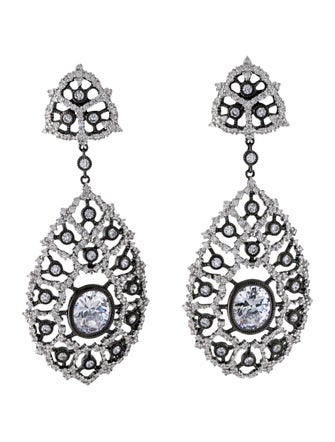 CZ by Kenneth Jay Lane Cubic Zirconia Drop Earrings