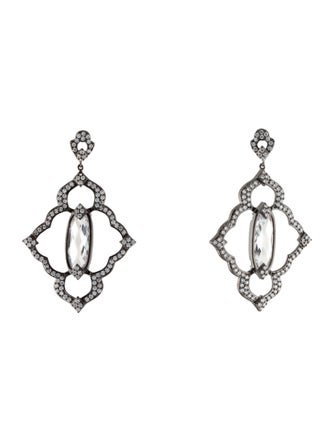 CZ by Kenneth Jay Lane Cubic Zirconia Drop Earrings