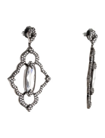 CZ by Kenneth Jay Lane Cubic Zirconia Drop Earrings