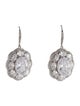 CZ by Kenneth Jay Lane Cubic Zirconia Oval Deco Drop Earrings