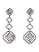 CZ by Kenneth Jay Lane Cubic Zirconia Geometric Drop Earrings