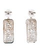 CZ by Kenneth Jay Lane Cubic Zirconia Rectangular Drop Earrings
