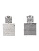 CZ by Kenneth Jay Lane Double Square Earrings