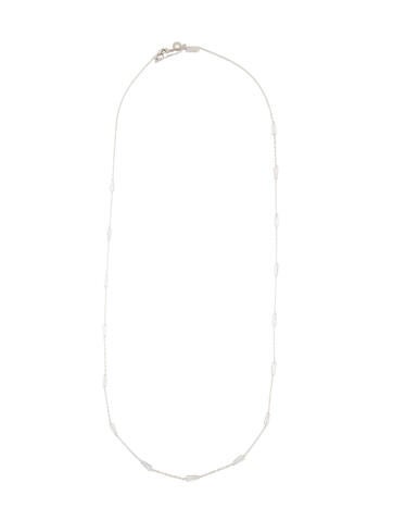 CZ by Kenneth Jay Lane Station Cubic Zirconia Tapered Baguette Necklace