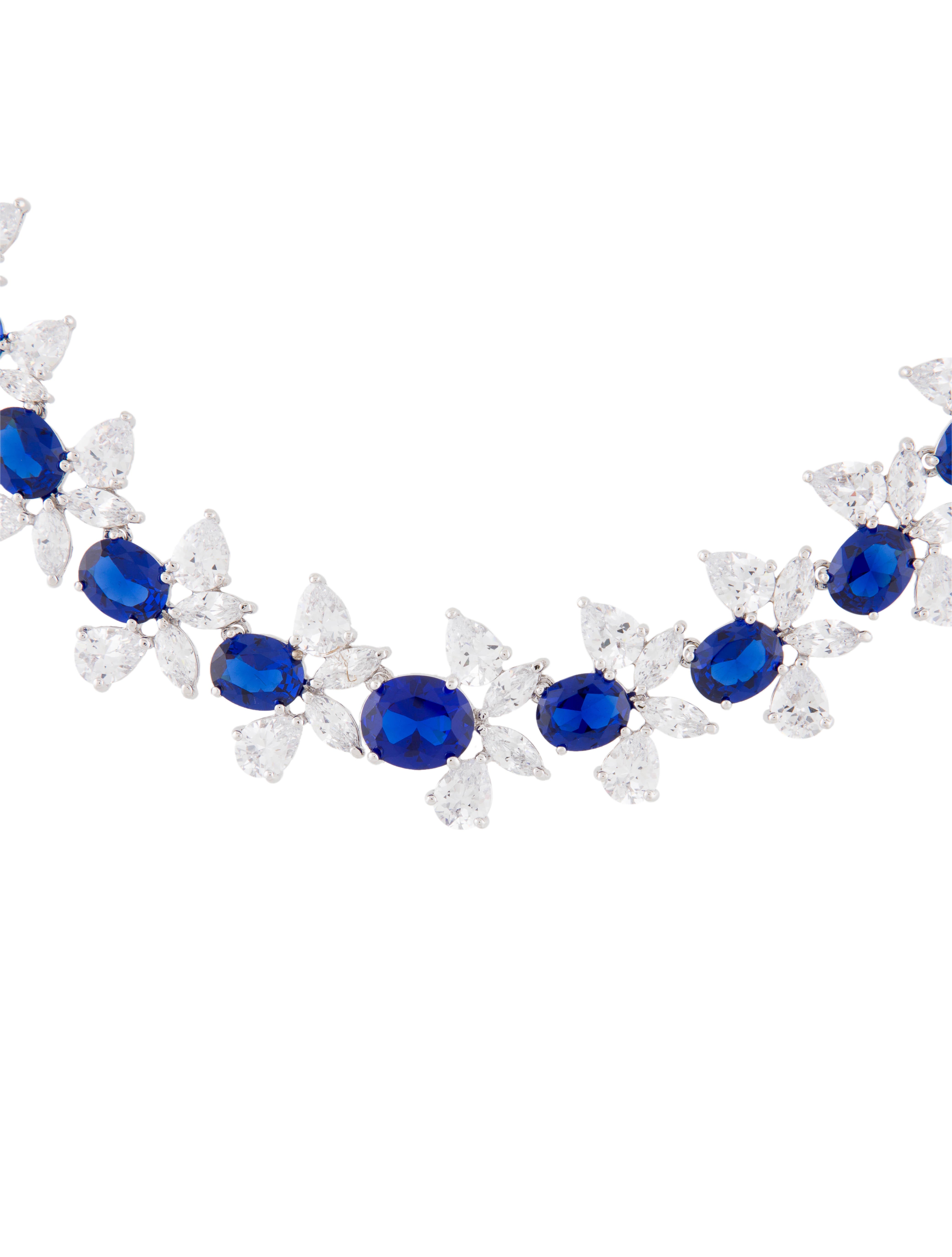 CZ by Kenneth Jay Lane Cubic Zirconia Modern Bee Collar