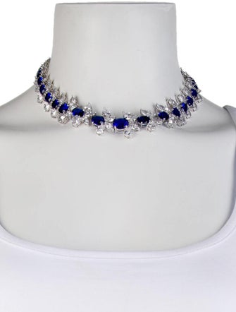 CZ by Kenneth Jay Lane Cubic Zirconia Modern Bee Collar