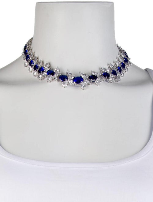 CZ by Kenneth Jay Lane Cubic Zirconia Modern Bee Collar