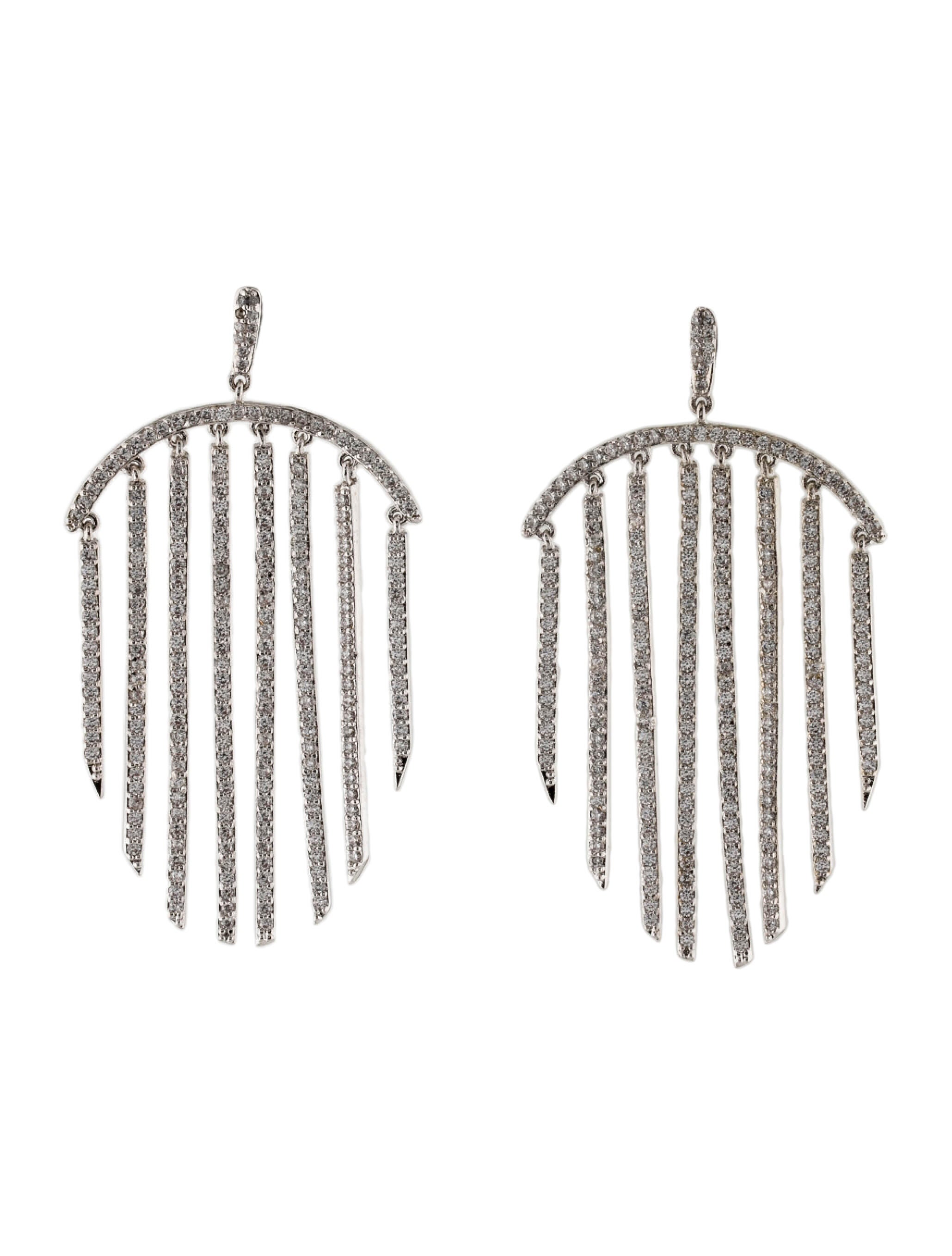 CZ by Kenneth Jay Lane Cubic Zirconia Drop Earrings