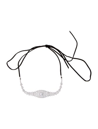 CZ by Kenneth Jay Lane Cubic Zirconia Collar Necklace