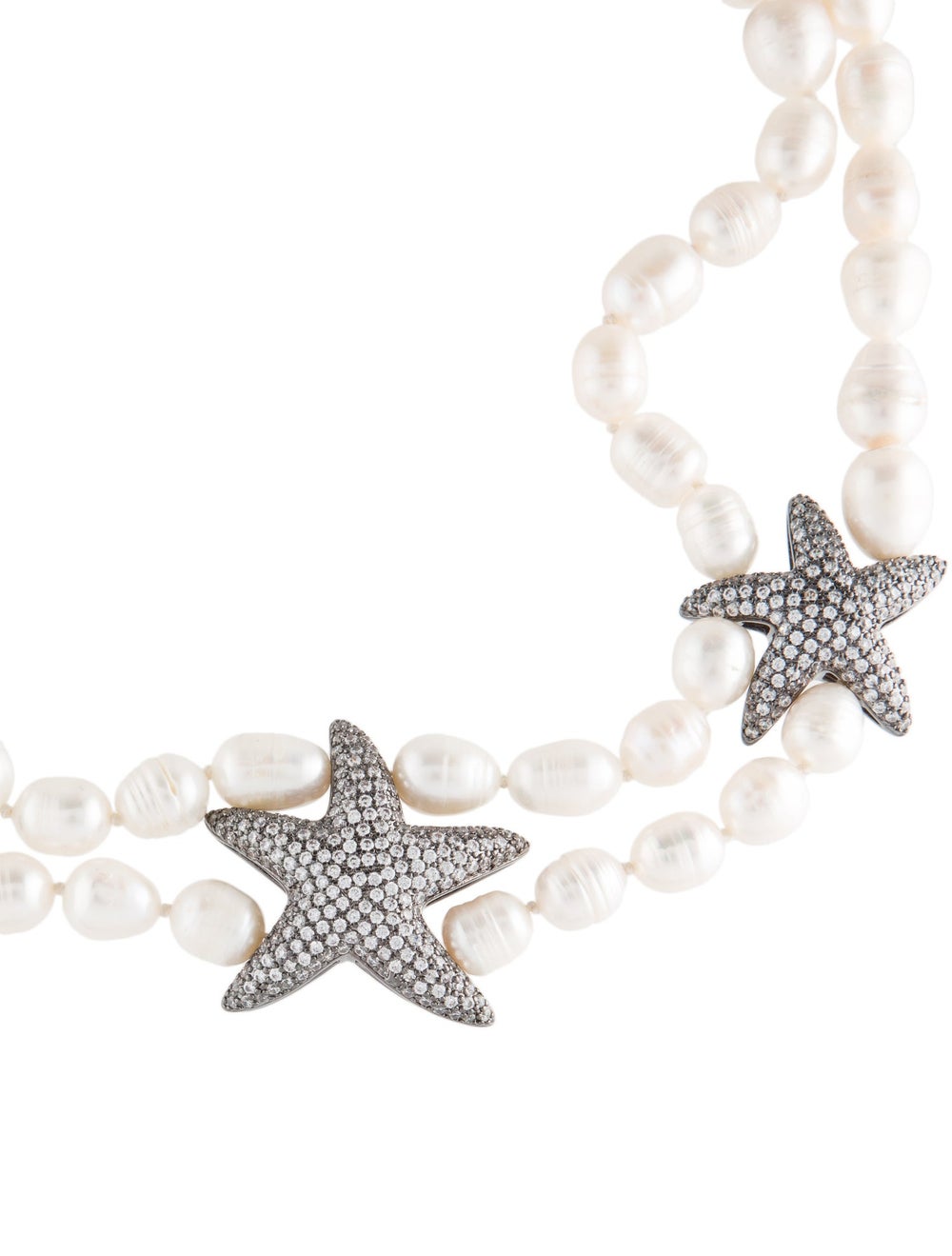 CZ by Kenneth Jay Lane Silver-Tone Metal & Cubic … - image 3