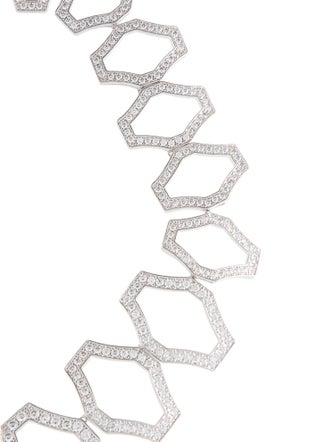 CZ by Kenneth Jay Lane Cubic Zirconia Collar Necklace