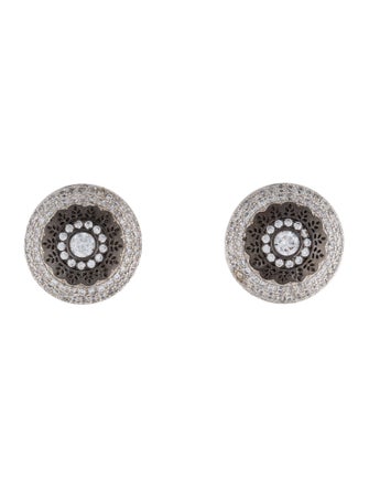 CZ by Kenneth Jay Lane Cubic Zirconia Clip-On Earrings