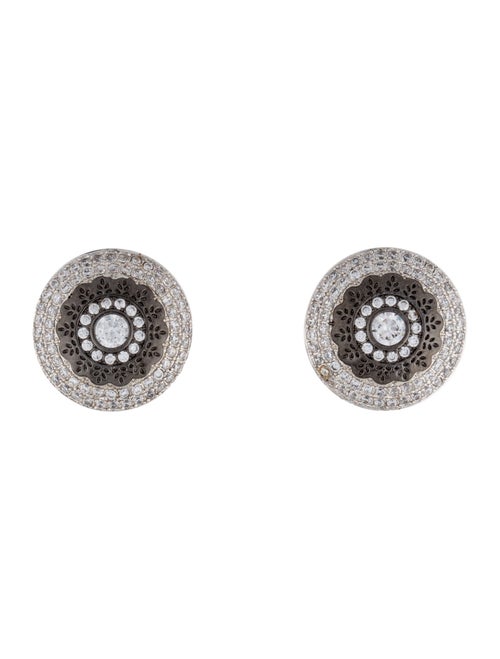 CZ by Kenneth Jay Lane Cubic Zirconia Clip-On Earrings