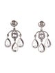 CZ by Kenneth Jay Lane Cubic Zirconia Chandelier Earrings