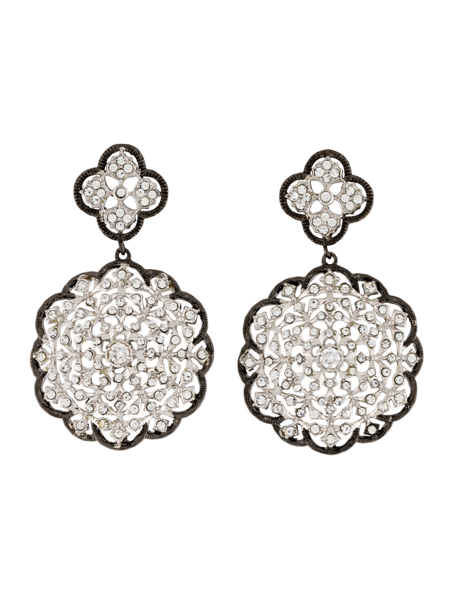 CZ by Kenneth Jay Lane Cubic Zirconia Drop Earrings