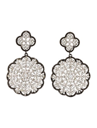 CZ by Kenneth Jay Lane Cubic Zirconia Drop Earrings