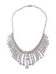CZ by Kenneth Jay Lane Cubic Zirconia Fringe Collar Necklace