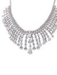 CZ by Kenneth Jay Lane Cubic Zirconia Fringe Collar Necklace