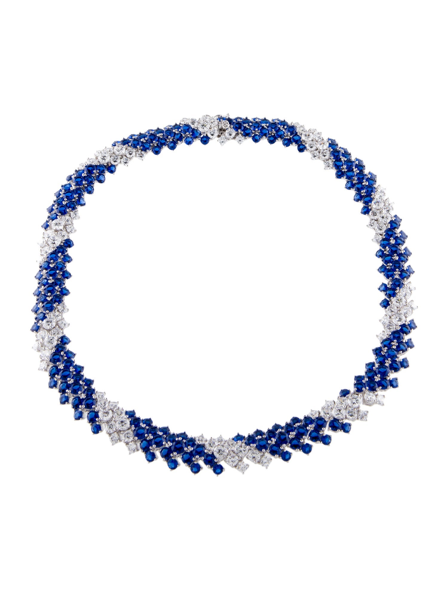 CZ by Kenneth Jay Lane Cubic Zirconia Collar Necklace