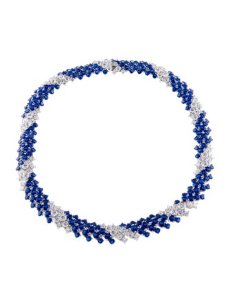 CZ by Kenneth Jay Lane Cubic Zirconia Collar Necklace