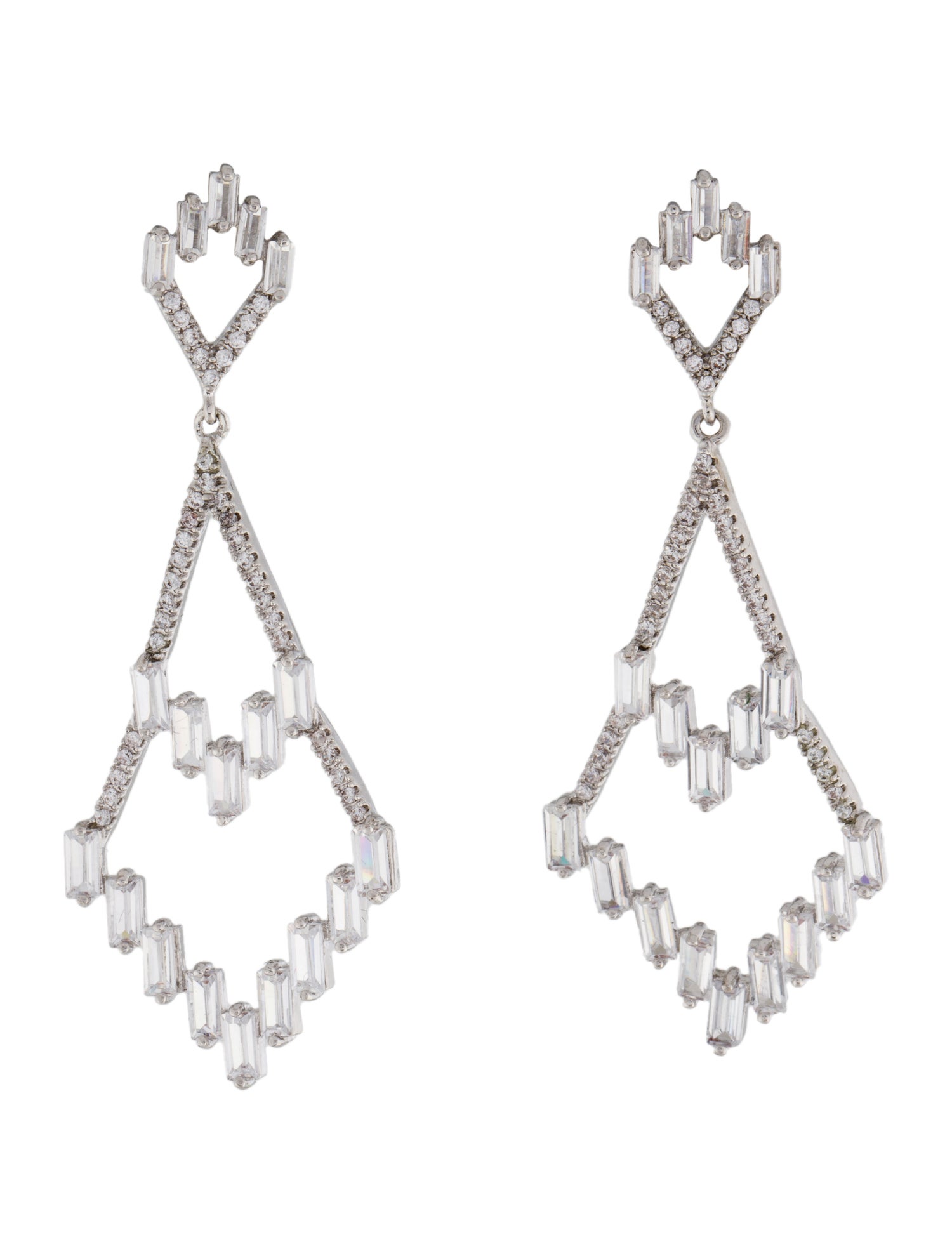 CZ by Kenneth Jay Lane Cubic Zirconia Drop Earrings