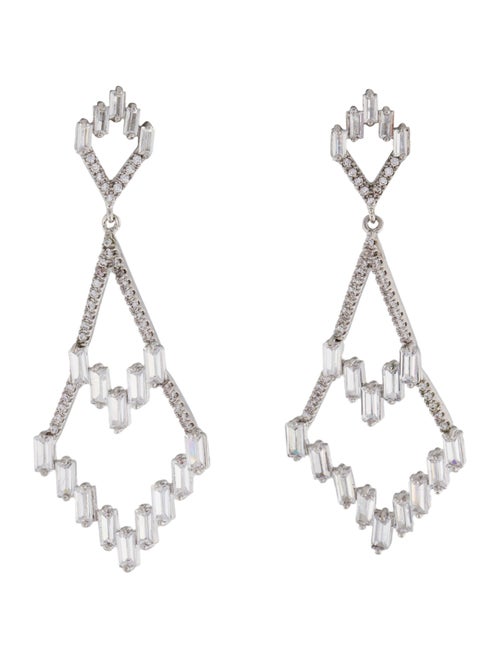 CZ by Kenneth Jay Lane Cubic Zirconia Drop Earrings