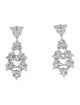 CZ by Kenneth Jay Lane Cubic Zirconia Clip-On Earrings