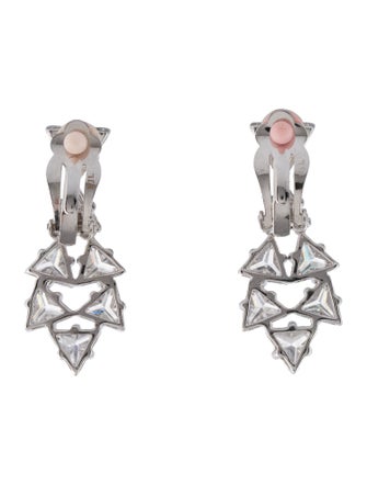 CZ by Kenneth Jay Lane Cubic Zirconia Clip-On Earrings