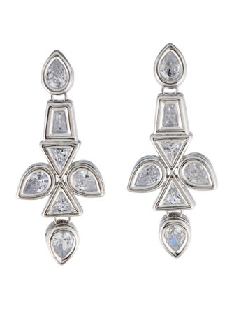 CZ by Kenneth Jay Lane Crystal Drop Earrings