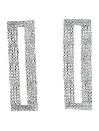 CZ by Kenneth Jay Lane Crystal Drop Earrings