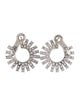 CZ by Kenneth Jay Lane Cubic Zirconia Hoop Clip-On Earrings